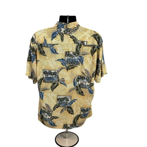 Campia Moda Men’s Hawaiian Button Down, L - Picture 2 of 5